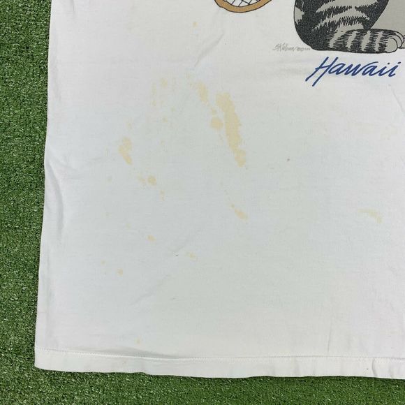 90s Crazy Shirts Hawaii B Kliban Tennis Cat TShirt - Picture 7 of 12